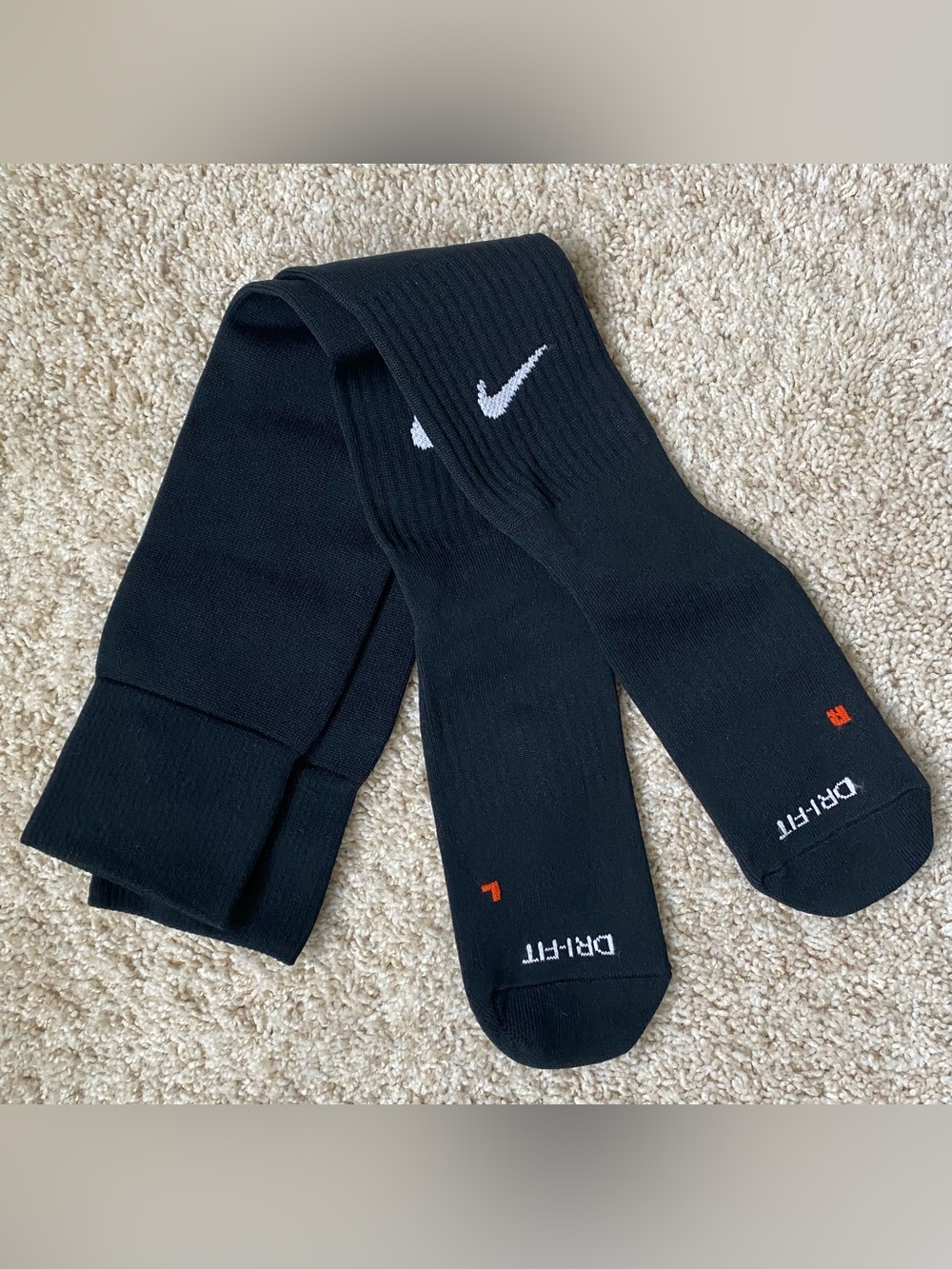 Nike Men’s Black Dri-FIT Soccer Socks-NWT